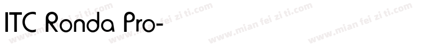 ITC Ronda Pro字体转换